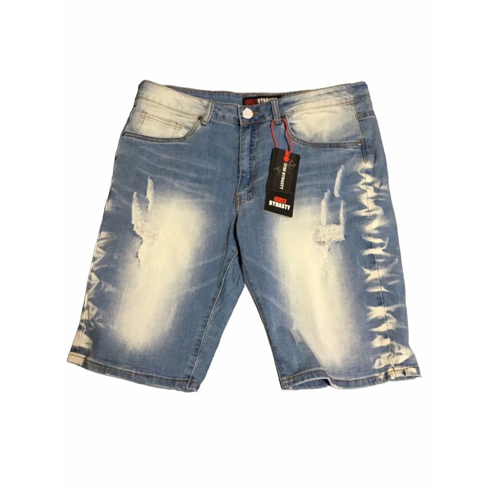 1738 Dynasty Denim Men’s Distressed Shorts Size 34 NWT